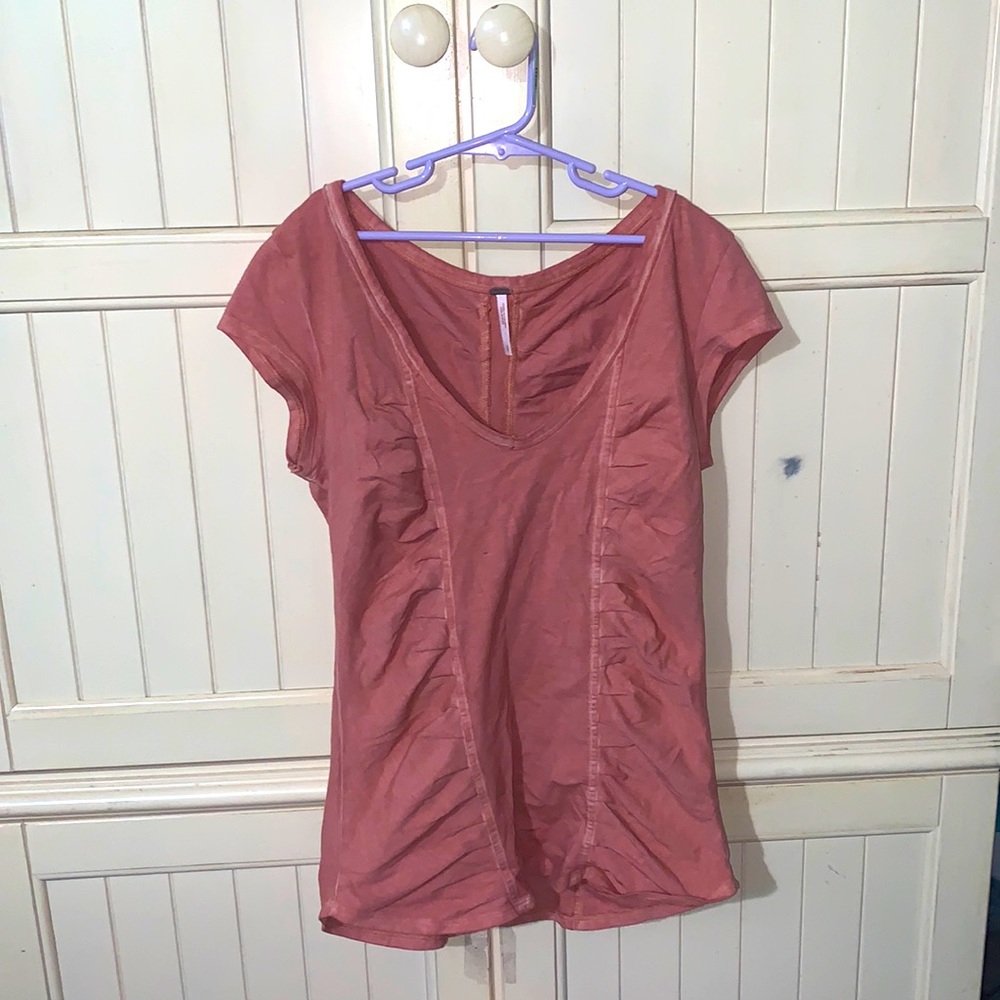 Free People Ruched T-Shirt - Picture 3 of 6